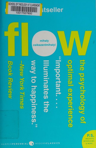 Flow by Mihaly Csikszentmihalyi — book cover